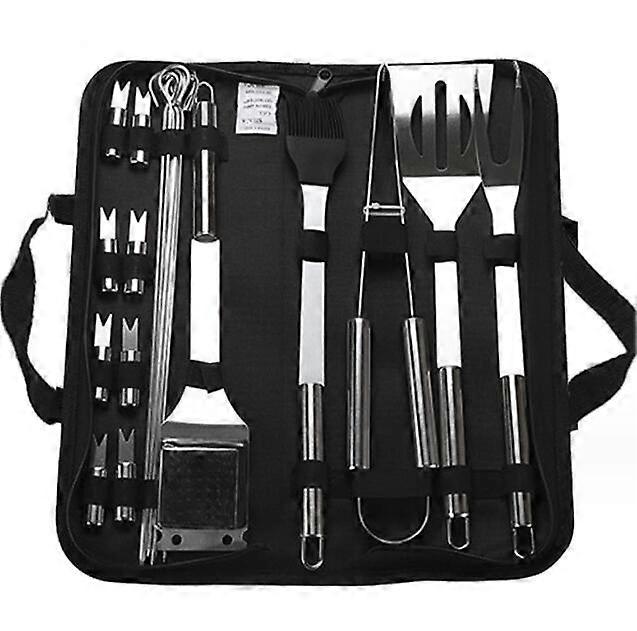 21PCS Portable Stainless Steel BBQ Tools
