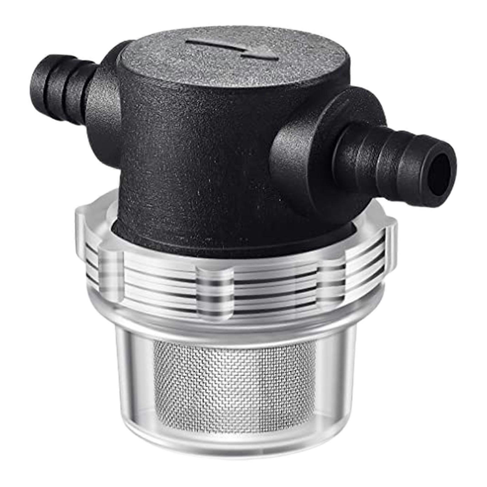 Water Pump Filter 50 Mesh Screen Debris Filter Plastic Compatible with 3/8 Inch Hose Sediment Filter Tube Accessory