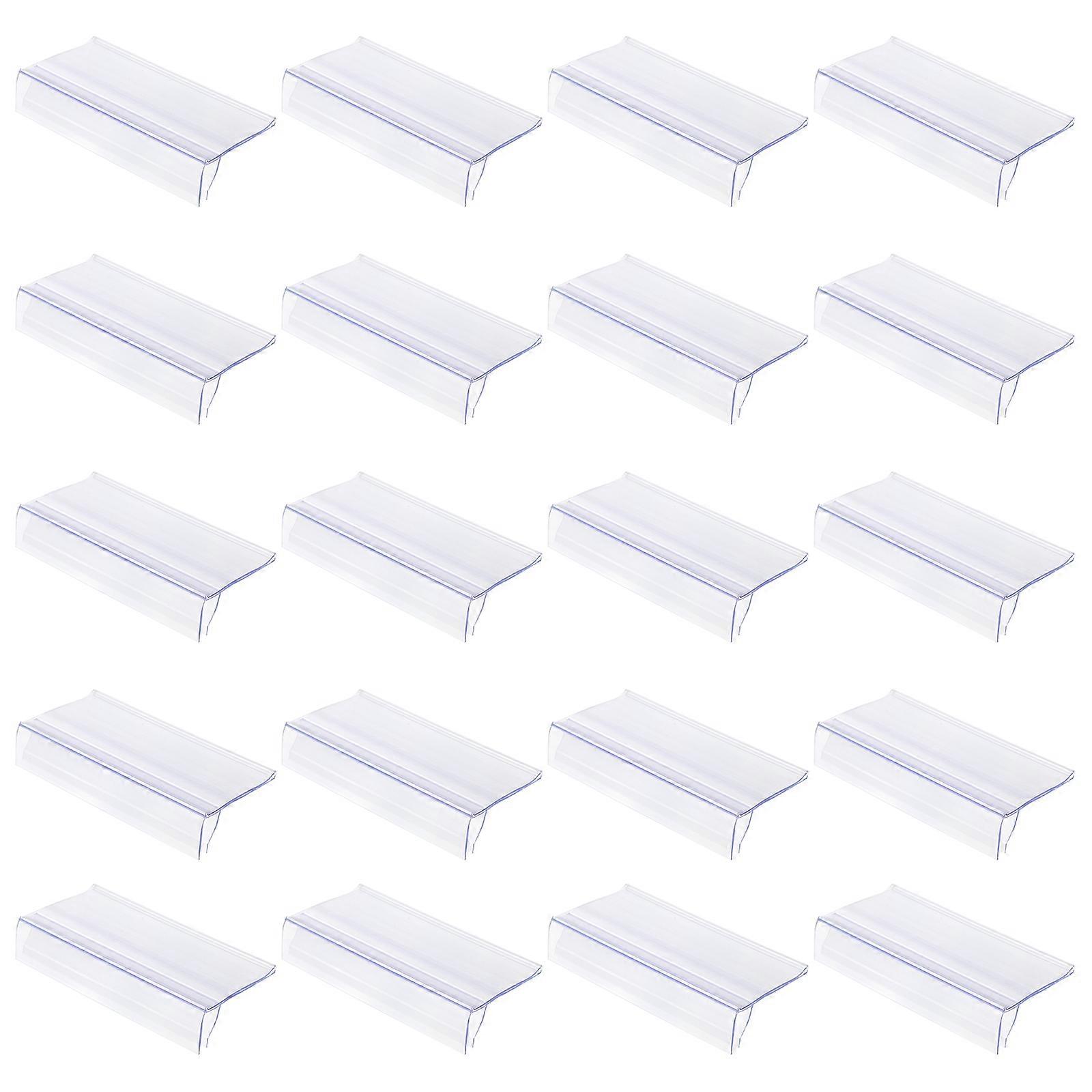 30 stuks Wire Tags Labelhouders Clip Tag Tickethouder Clear Sign Clips Plastic Clear Glass Shelf Display Label