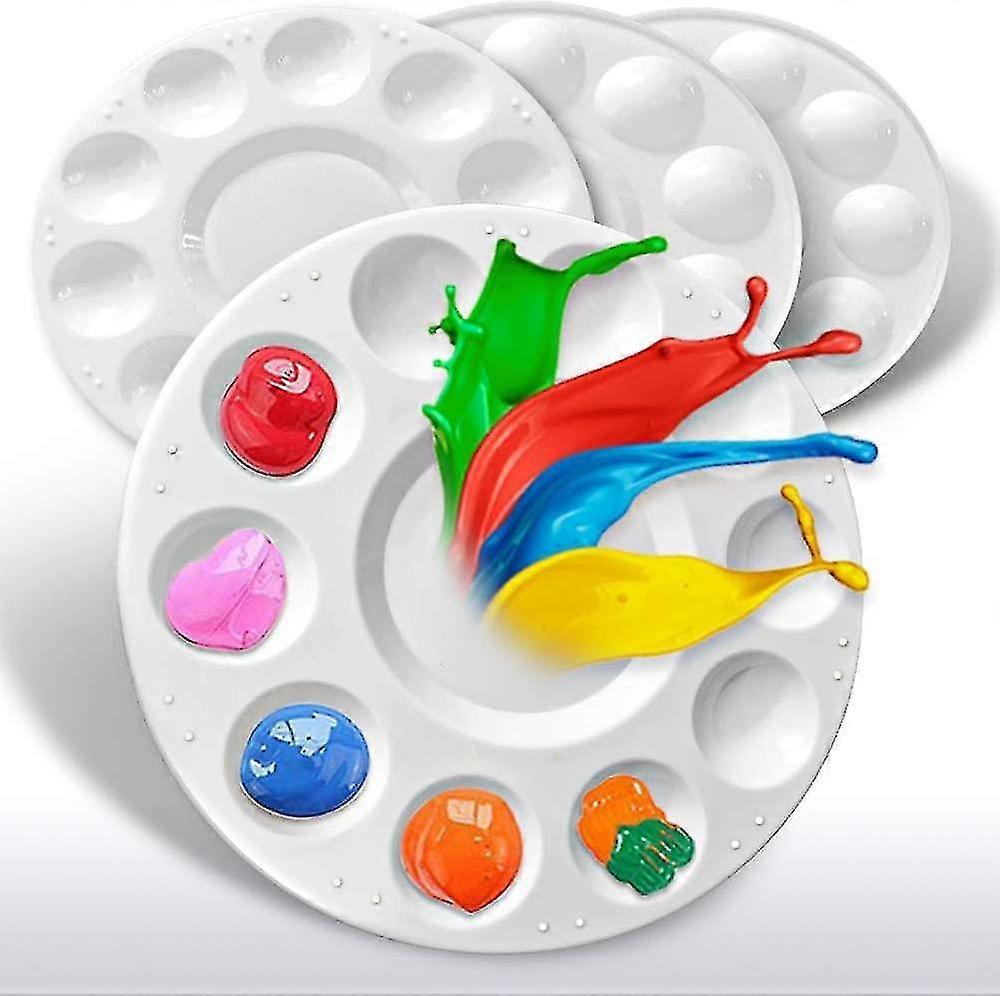 Paint Tray Palettes Plastic Round Pallets 12PCS