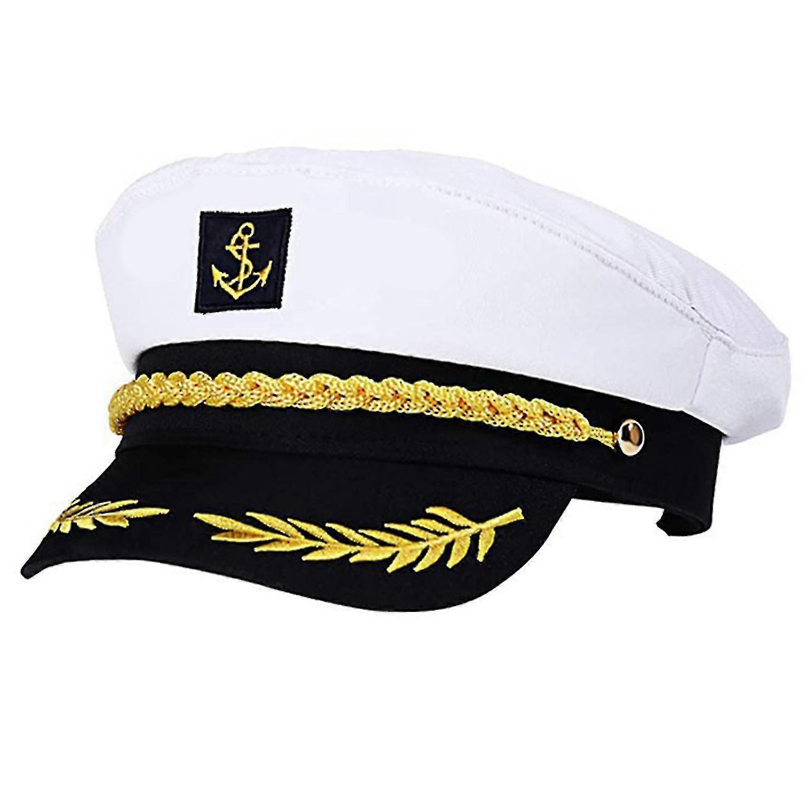 Captain's Hat Sailor Hat Adjustable Lightweight Cap For Adult
