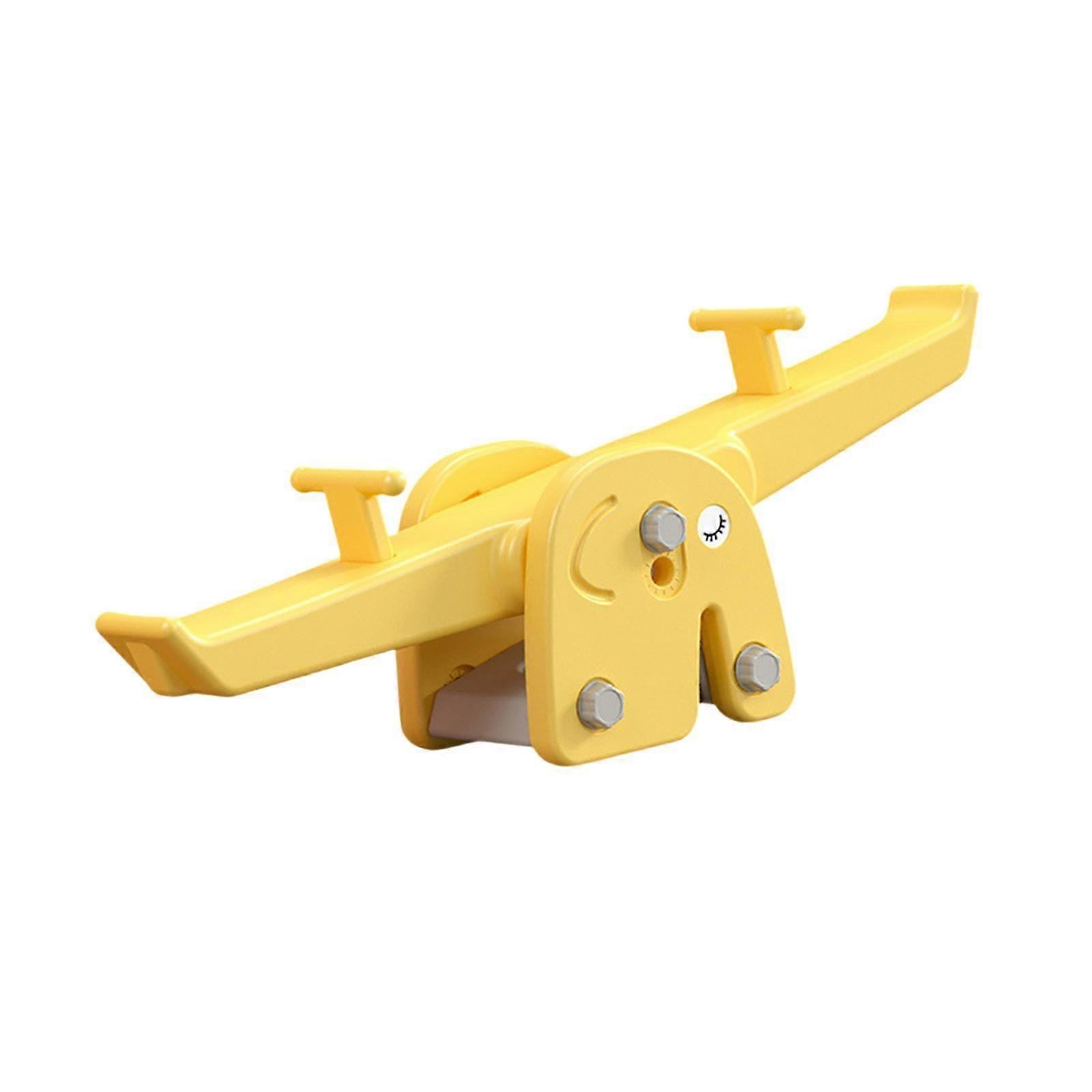 Costzons Teeters Totter Seesaw ألعاب خارجية لمرحلة ما قبل المدرسة 3 4 5 6 7 8 أطفال أصفر