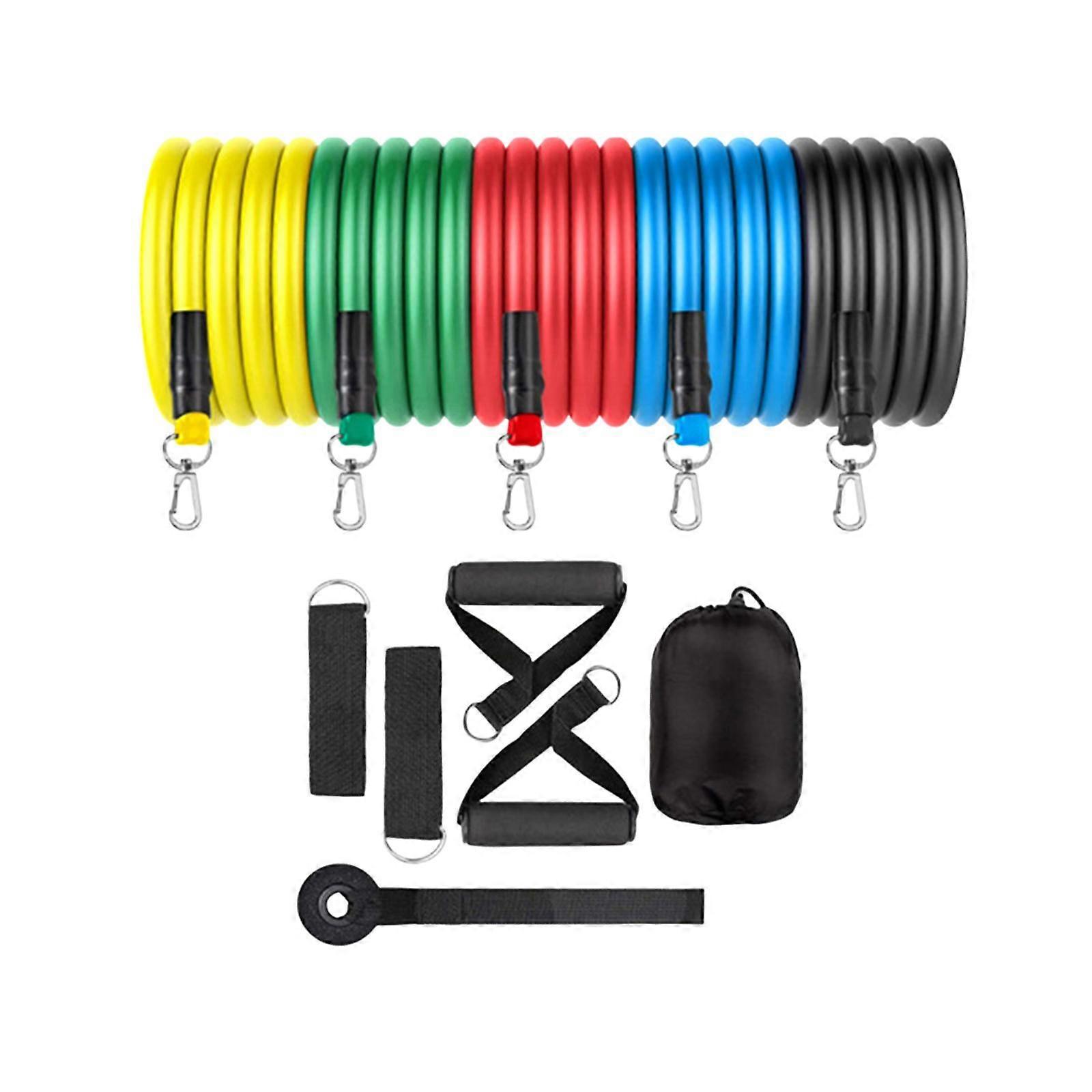 Resistance Bands Strength Training Stretching Heavy Duty Resistance Band Set Swivel Clasp Hook