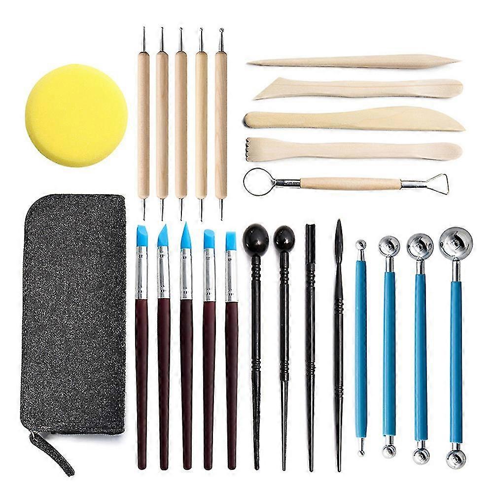 25pcs Clay Sculpting Tools Ball Stylus Dotting Tools Modeling Clay Tools Set Ceramic Tools Pottery Carving Tool
