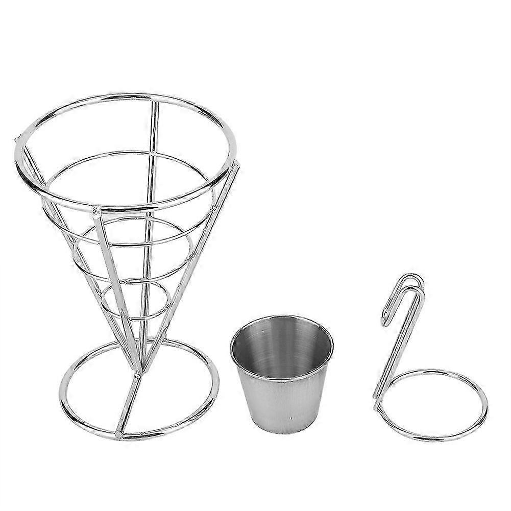 Plating French Fries Stand Buffet Cone Snacks Display Stand Fries Baskets(Single Cup)