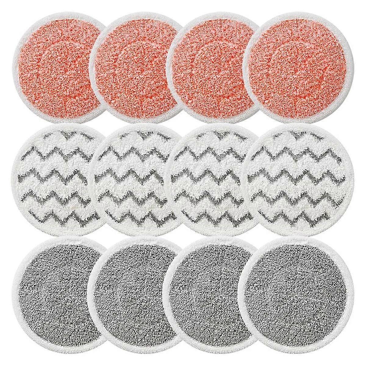 Rotating Mop Replacement Pads for -Wave 3897A SmartSteam Scrubbing Steam Mop, Mop Pads 12Pack