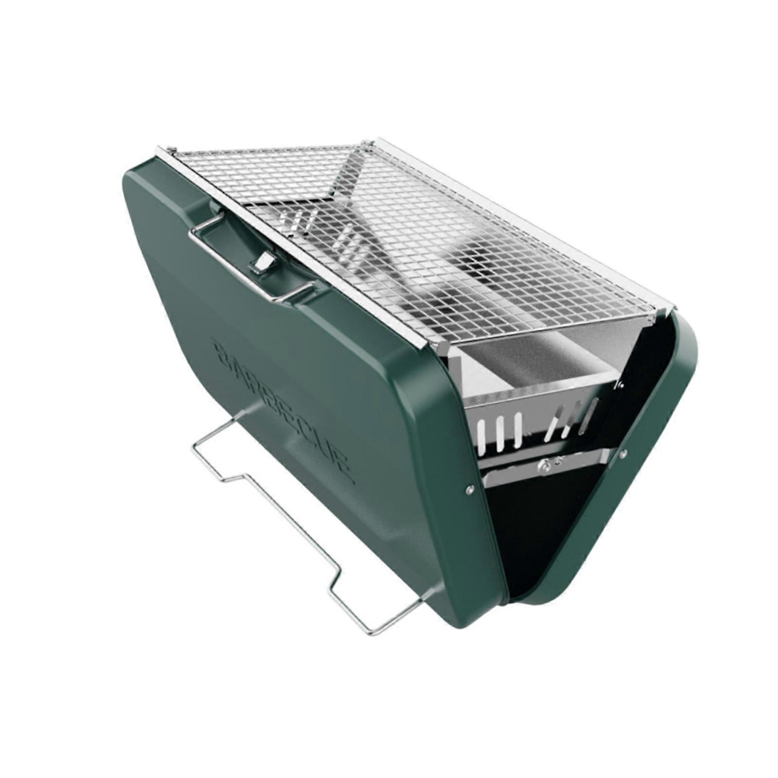 Foldable Grill Compact Stable Firepit Barbecue Grill for Outdoor Hiking Yard