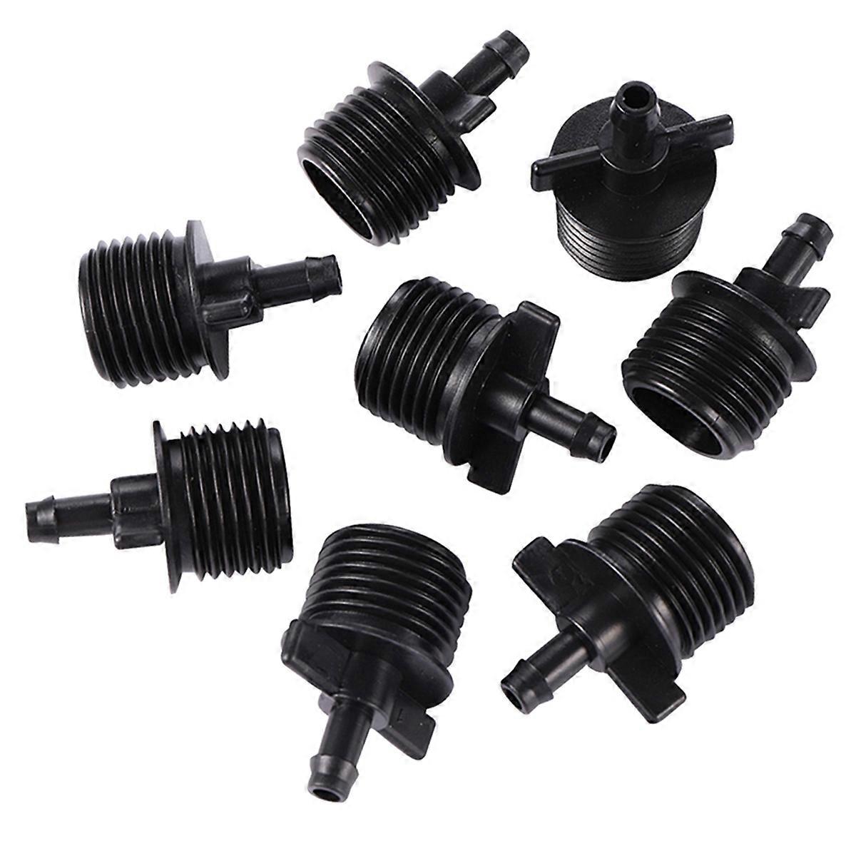 Single Hook 4 Points External Thread Black Connector Garden Irrigation Internal Thread Interface Sp