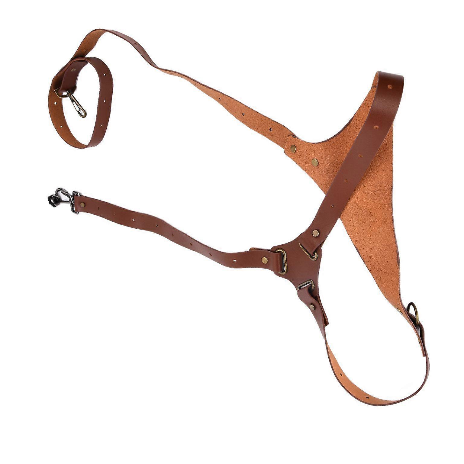 Premium Single Shoulder Leather Camera Strap Harness - Comfortable & Stylish Photography Accessory