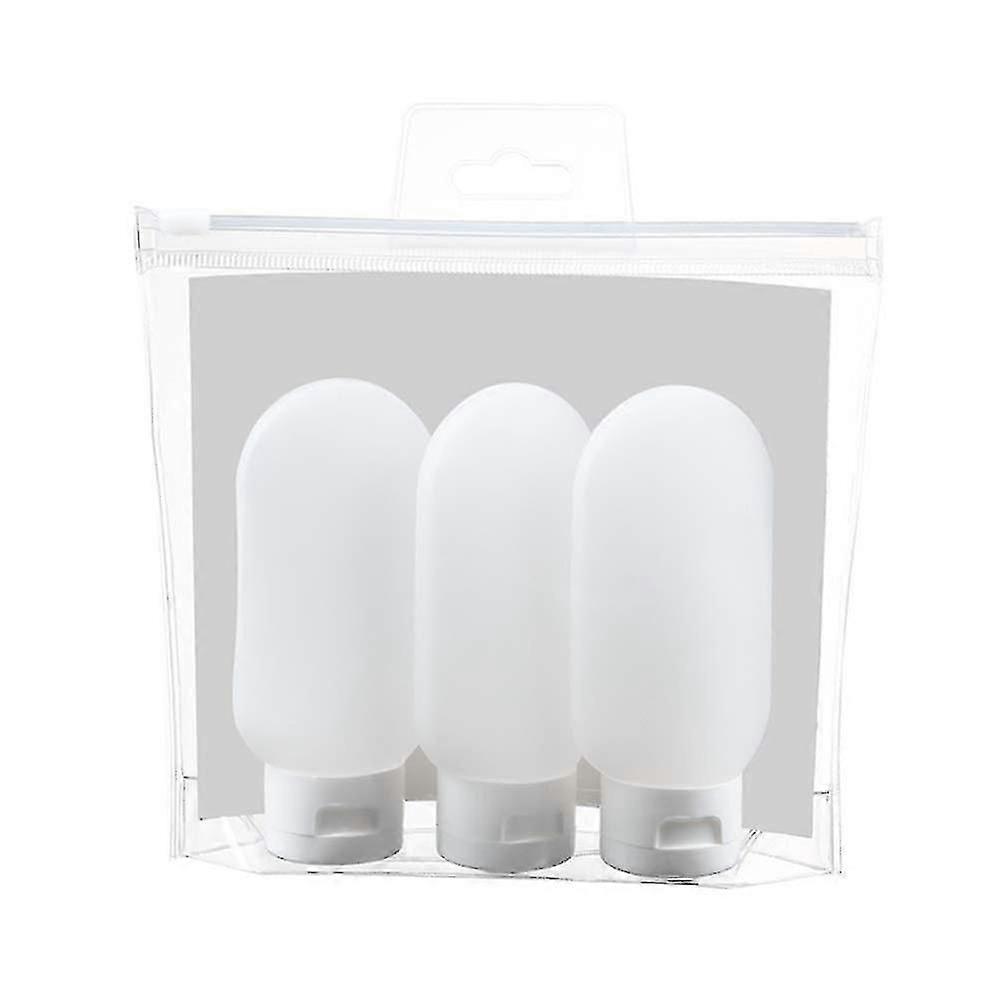 100ml Silicone Travel Bottles Travel Toiletry Bottles Silicon Liquid Travel Bottle Set Travel Size Containers, 3pcs
