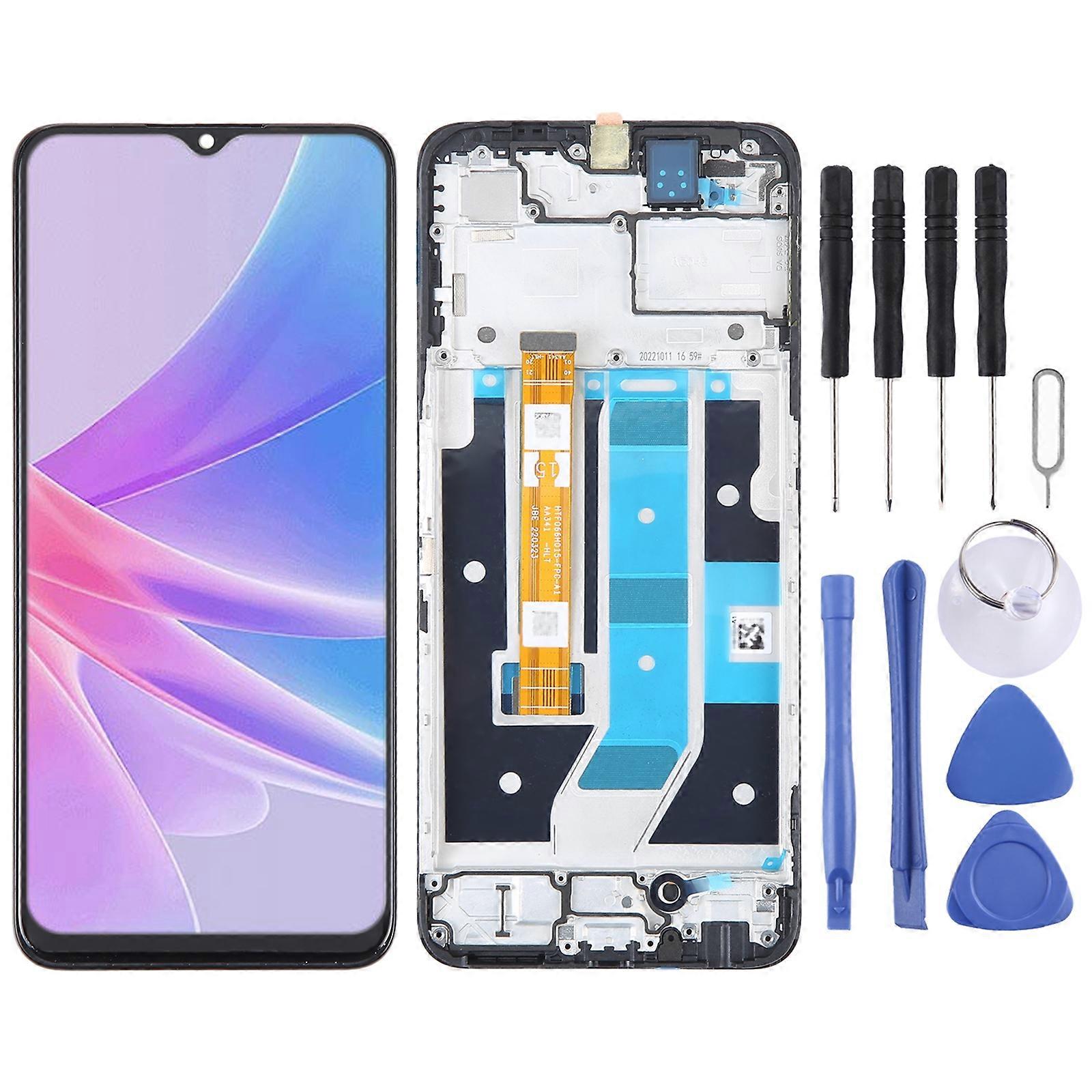 For OPPO A78 5G CPH2483 CPH2495 LCD Screen Digitizer Full Assembly With Frame For OPPO A58 / A78