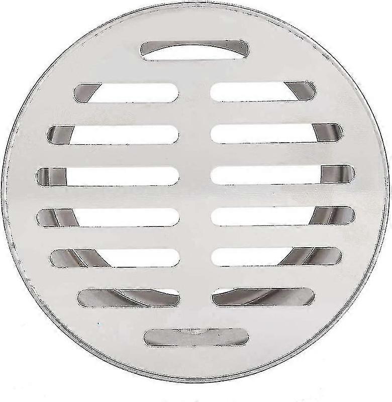 Golvbrunn i rostfritt stål, blockerande golvbrunnsskydd, golvavloppssil för utomhusbruk (110 platt mun)