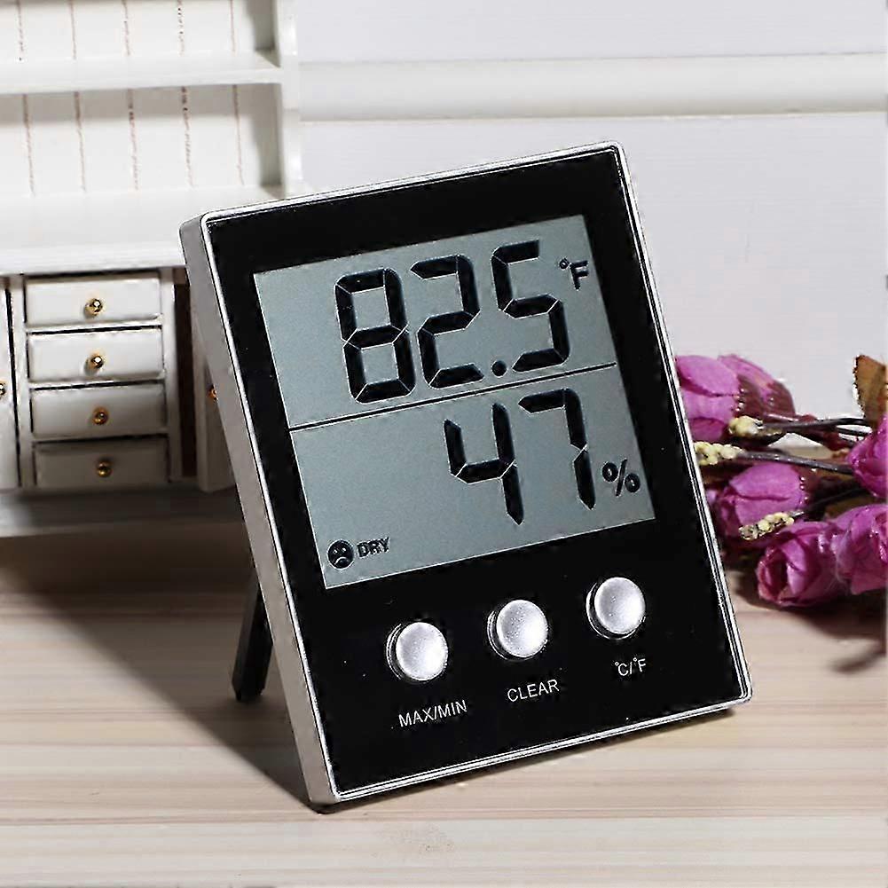 מד לחות טמפרטורה, תצוגת LCD אלקטרונית מד לחות פנימי, לחממה ביתית