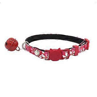 Cat Collar with BellAdjustable Cute Kitty Collars, Pet Collar, Breakaway Cat Collar Solid & Safe Collars for Cats  S