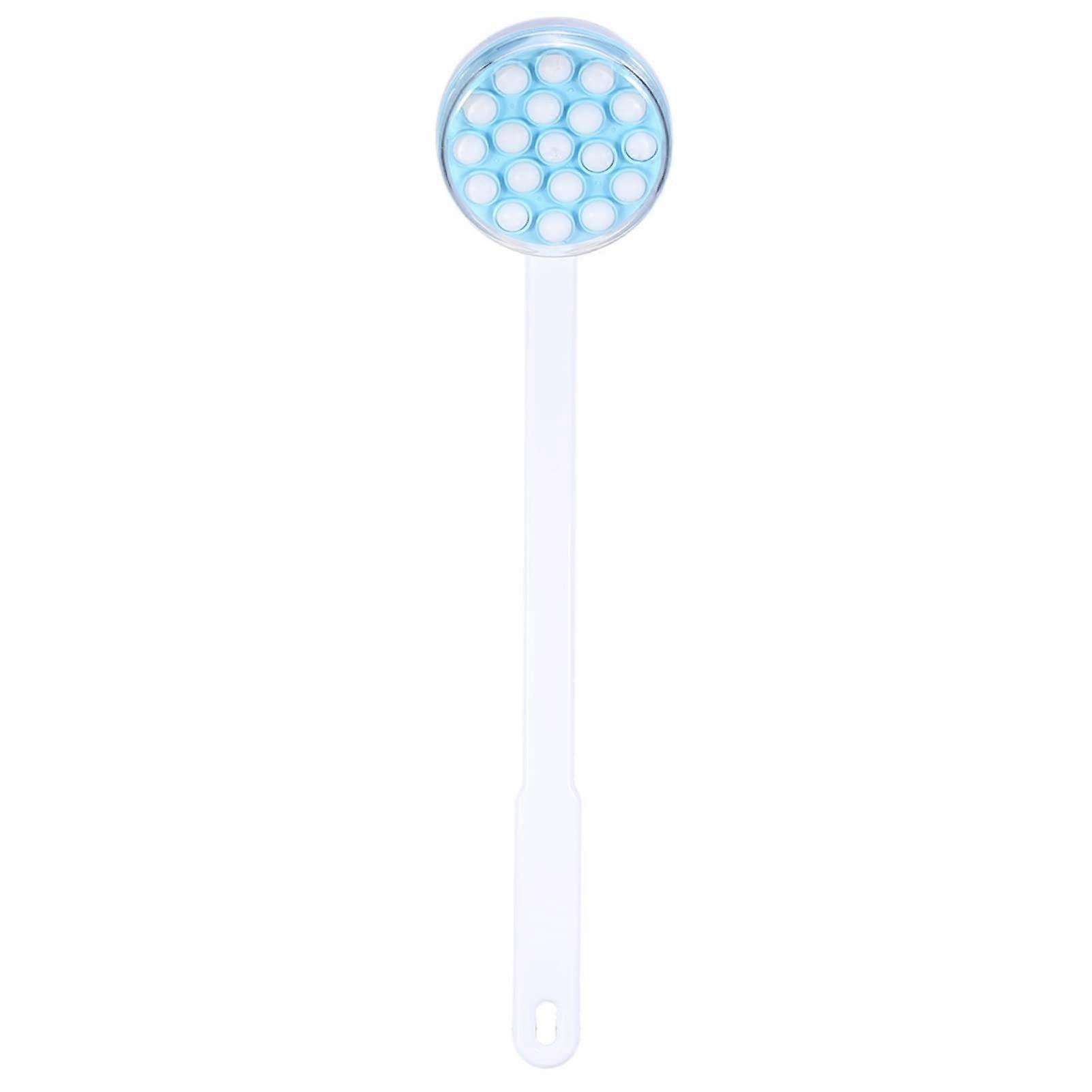 Long-handled applicator for easy application in the shower or on your back