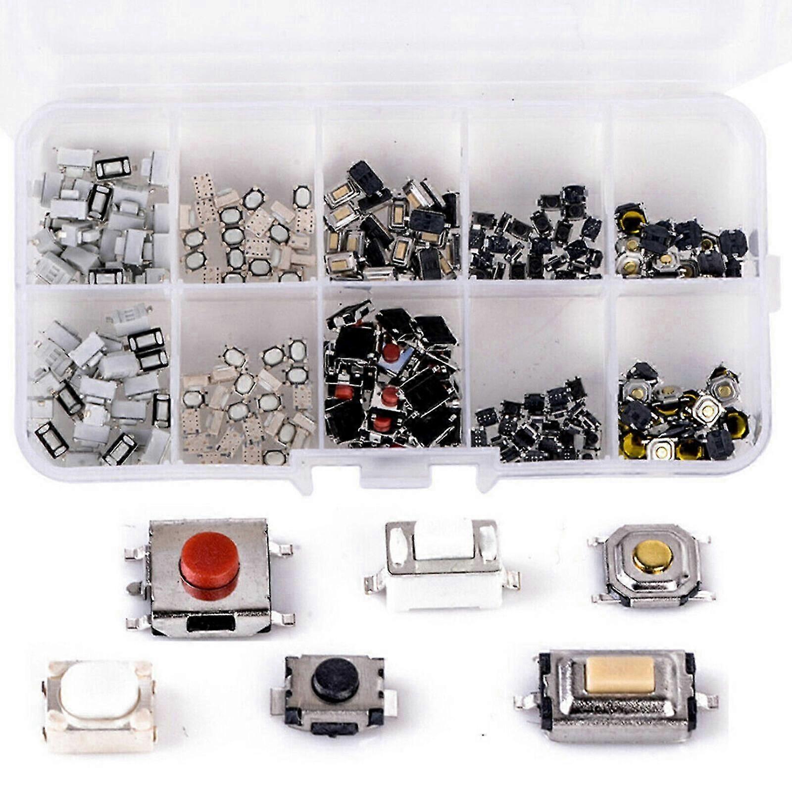 250pcs Micro Switch 10 Types Remote Control Key SMD SMT Button Micro Switch