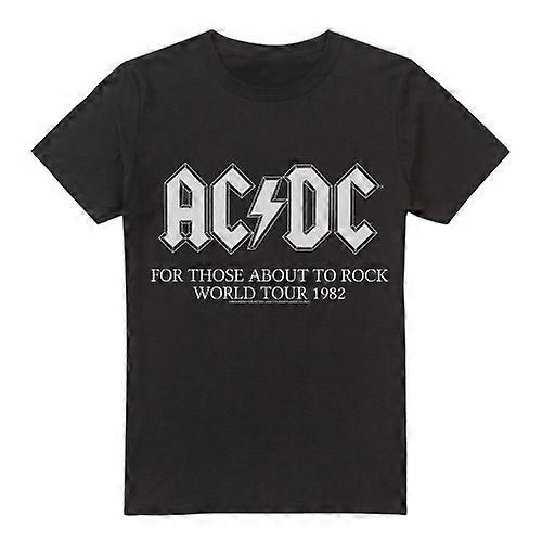 AC/DC Mens World Tour 1982 T-Shirt