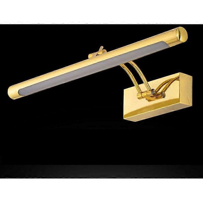 Wall Light 9W LED White Bathroom Mirror Front 40cm Gold
