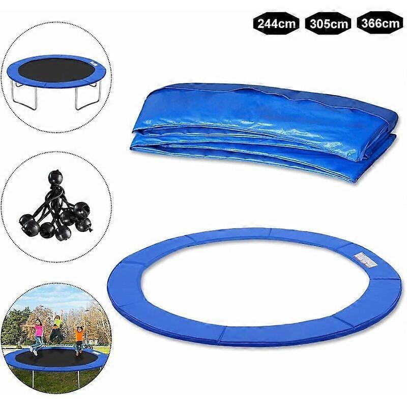 Spring Protection Pad for Trampoline - 244cm - blau