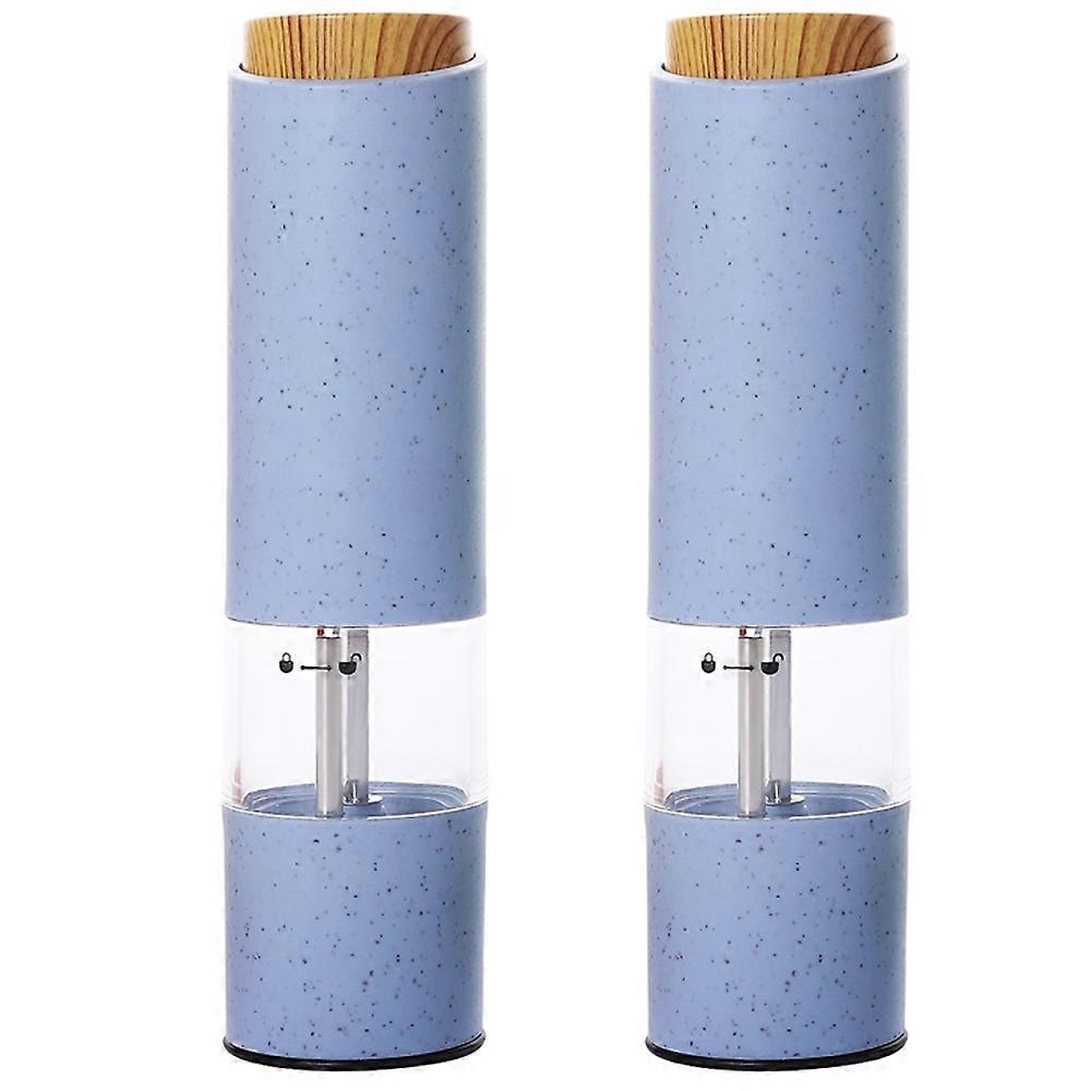 2PCS elétrico sal e pimenta grinder set bateria operada sal e pimenta moinho e moedor de pimenta