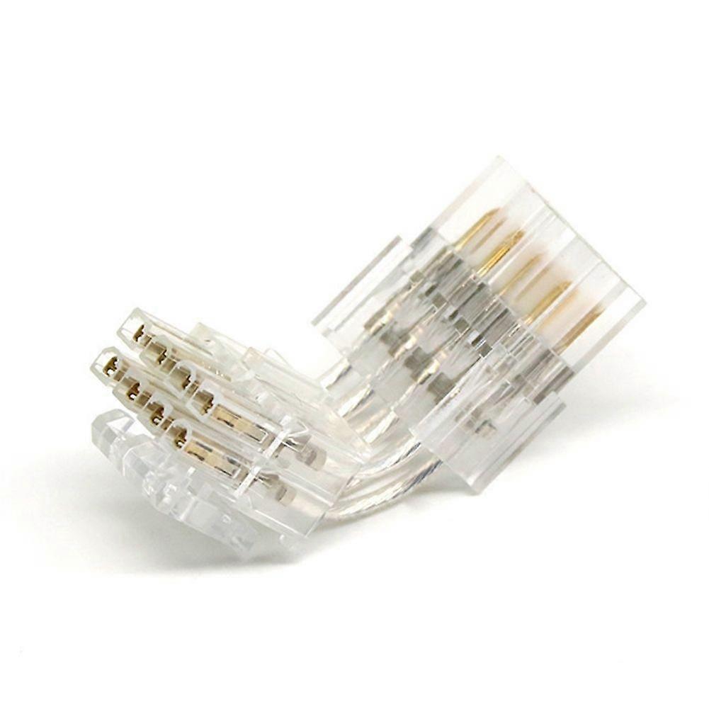 8pin hun til han 90 graders strømadapter (4 + 4) pin adapter til CPU strømadapter højre stik