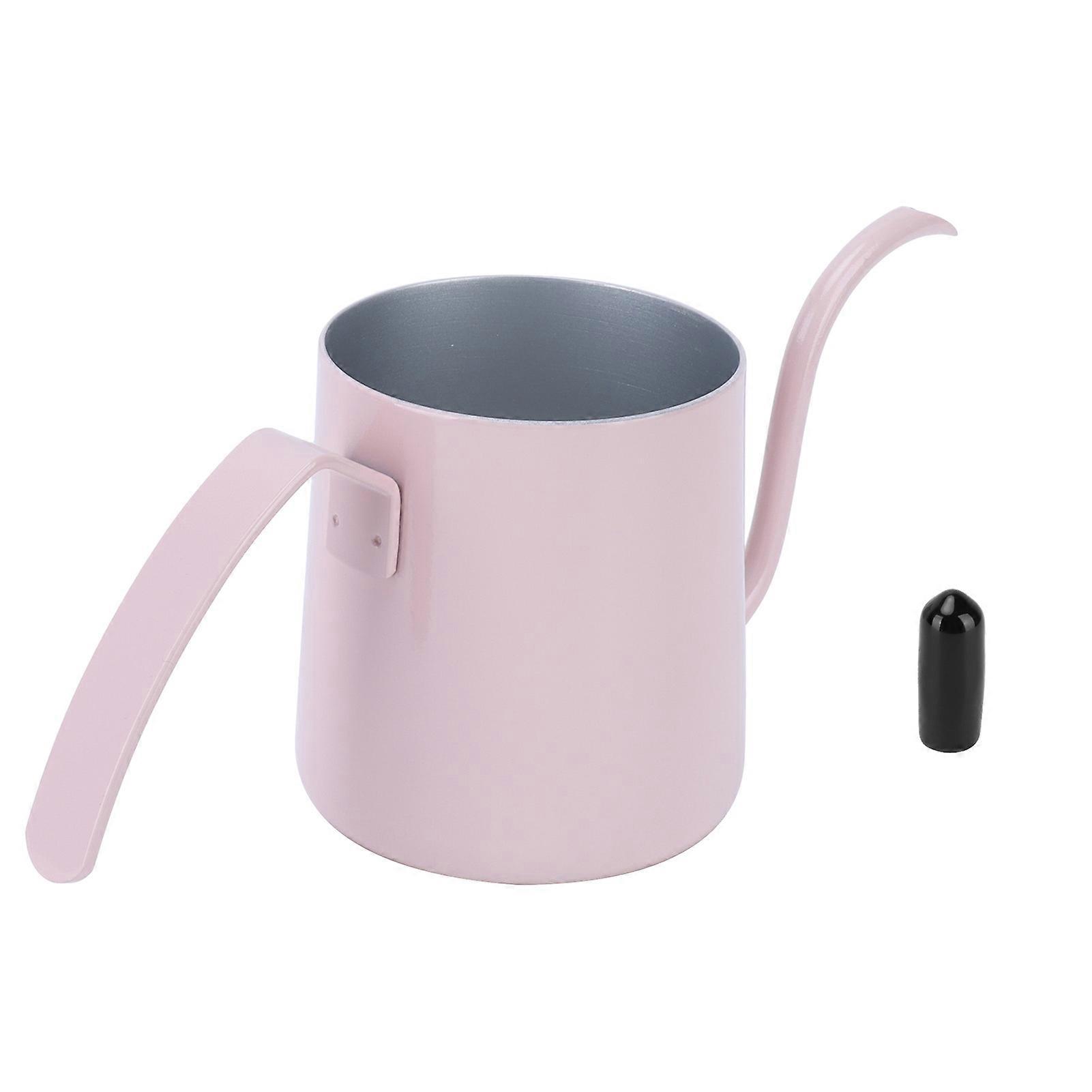 304 Stainless Steel 240ml Mini Manual Milk Foam Kettle with Curved Handle, Coffee Accessory
