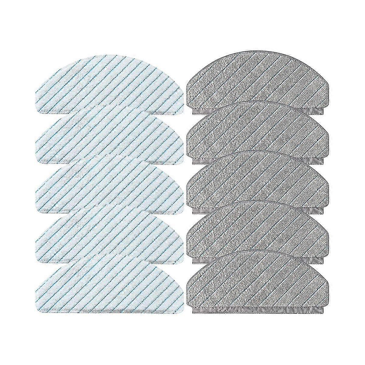 High-Quality Replacement Mop Cloth Pads for Deebot T10/T10 PLUS - 10-Pack Durable Floor Cleaning Pads with Strong Absorption