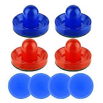 Empujador de Hockey de Aire, Plástico Peso Ligero Porteros de Hockey de Aire Empujador de Hielo Discos Mesas Mango de Juego Juego Porteros Juego Blanco Púrpura