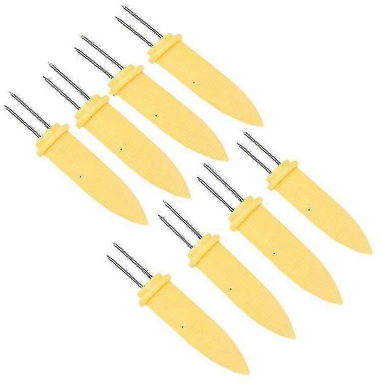 أدوات الشواء إبرة تحميص الذرة في الهواء الطلق مستلزمات الشواء للتخييم الشواءأصفر24 قطعة- YUHAO