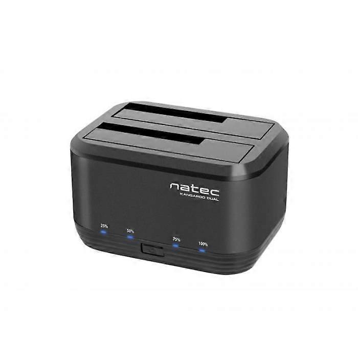 Natec Docking Station Kangaroo Dual 2.5/3.5 HDD USB 3.0 + Adattatore CA - NSD-0955
