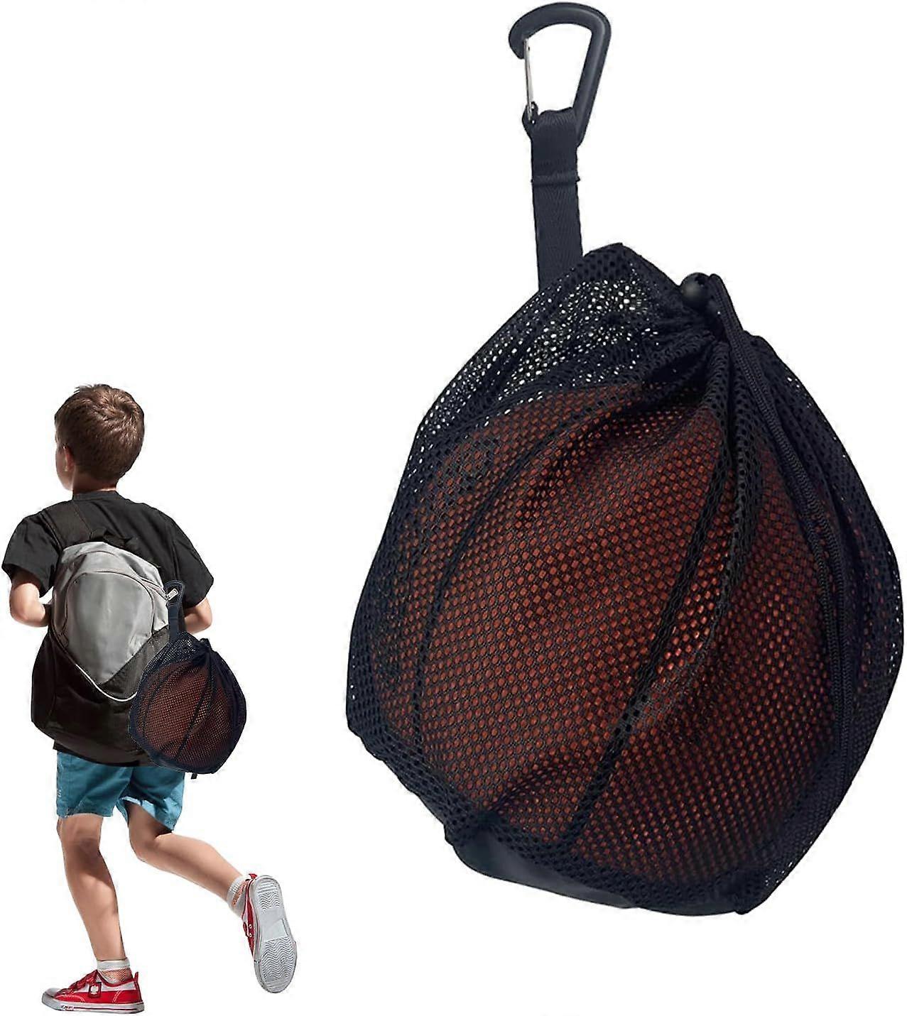Ball bag, ball net, 1 ball, basketball bag, backpack, portable ball net, basketball bag, basketball net bag, football net bag, football tennis bag, ch