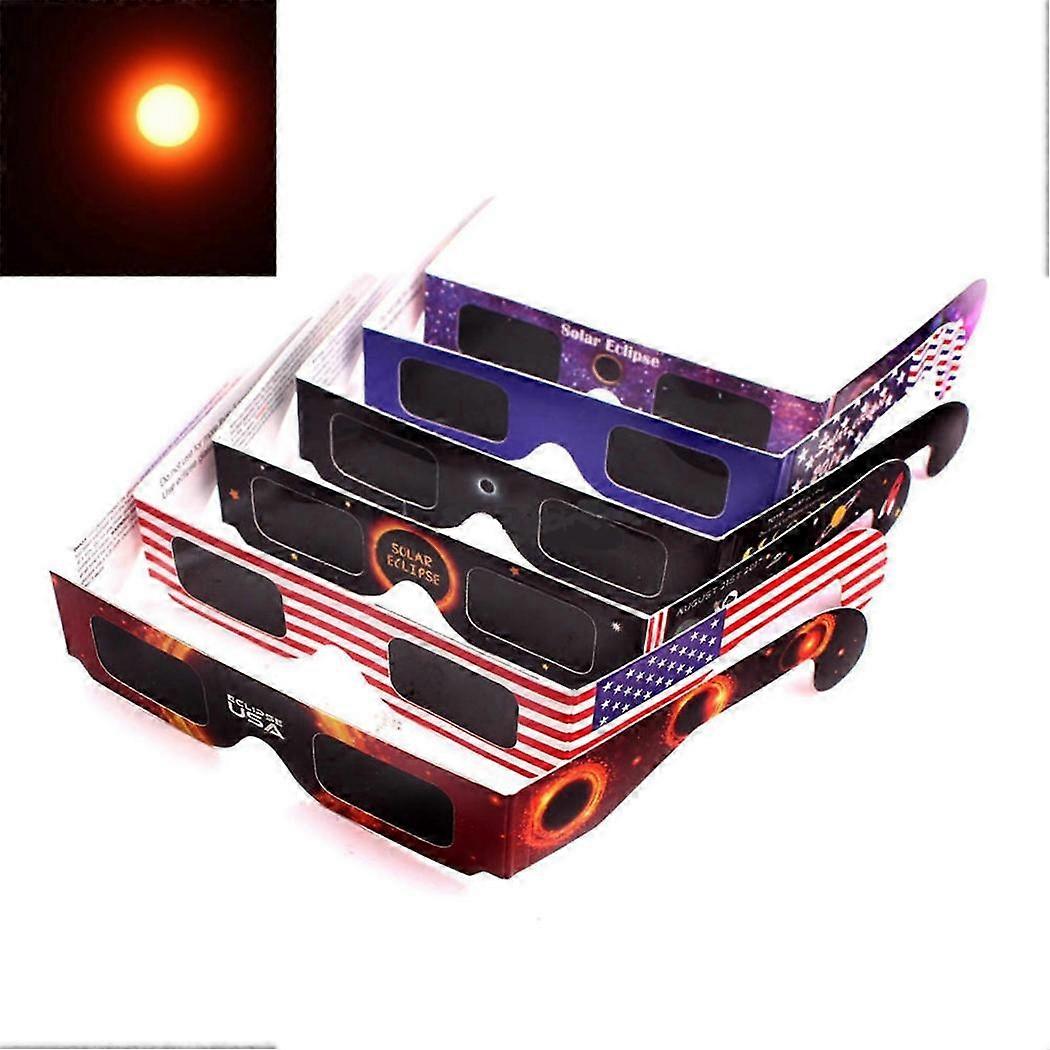 6× Solar Eclipse Glasses - CE & ISO Certified Safe for Solar Viewing