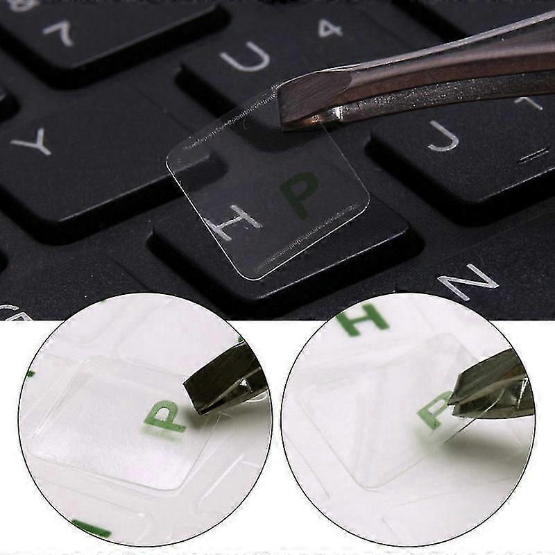 Russian Transparent Waterproof Stickers For PC Laptop Keyboard Table