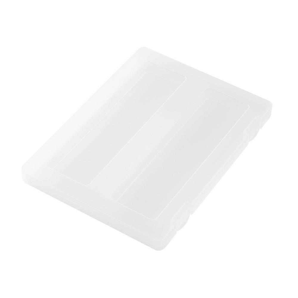 Portable Project Case, Snap-Tight Closures For Security, Simple And Practical, Suitable For Storage Of Items Up To 12.2" X 8.9" X 0.7", Clear Hard