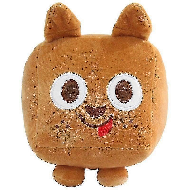 Big Games Cat Plush With Code Pet Simulator X Square Cat Plush Toybrown