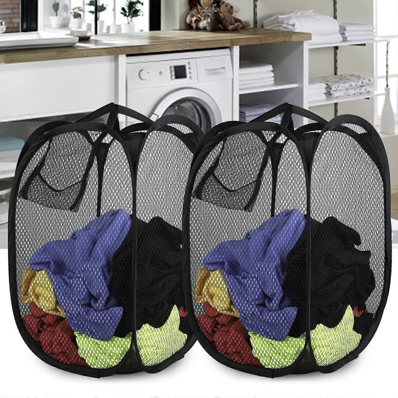 Laundry Basket, Collapsible Hamper, Foldable Bag