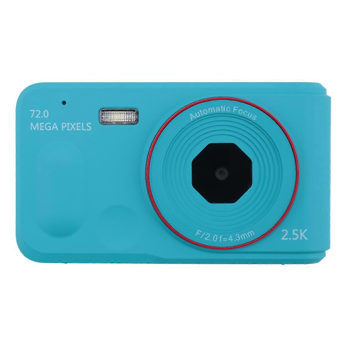 Digital Camera 16x Digtal Zoom Auto Focus 2.5K HD 72MP Blue