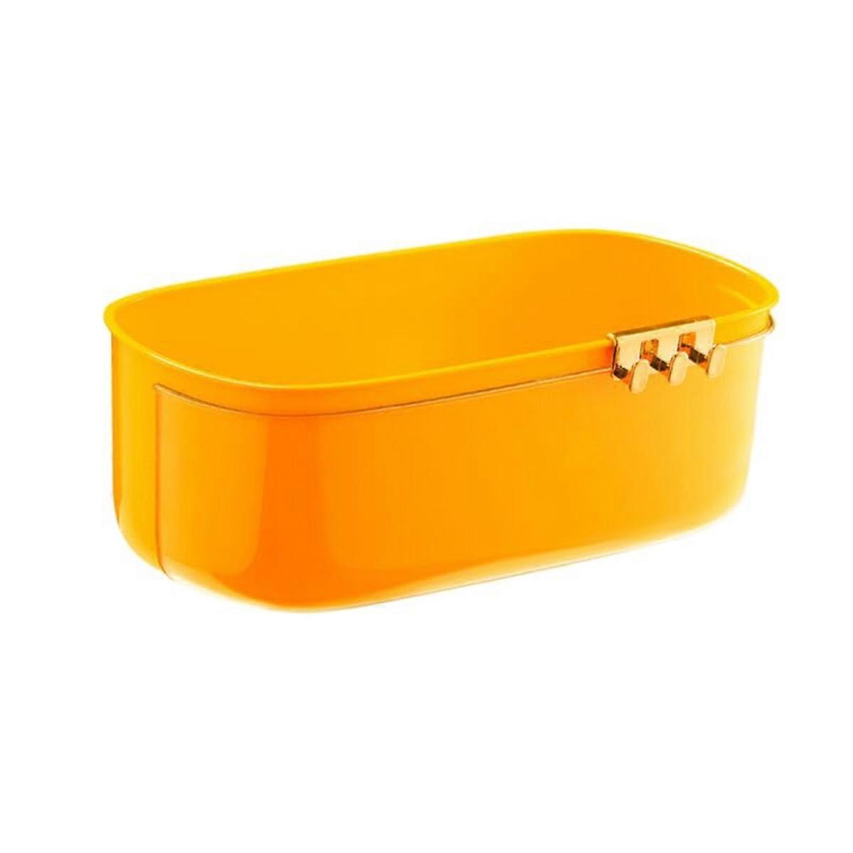 Drainage Storage Basket for Fruits and Vegetables Yellow