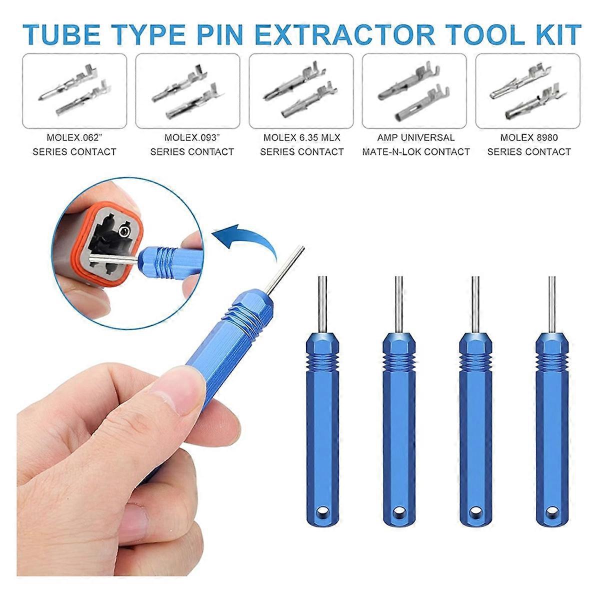 5PCS Pin Removal Tools Kit Pin and Socket Contact Connectors