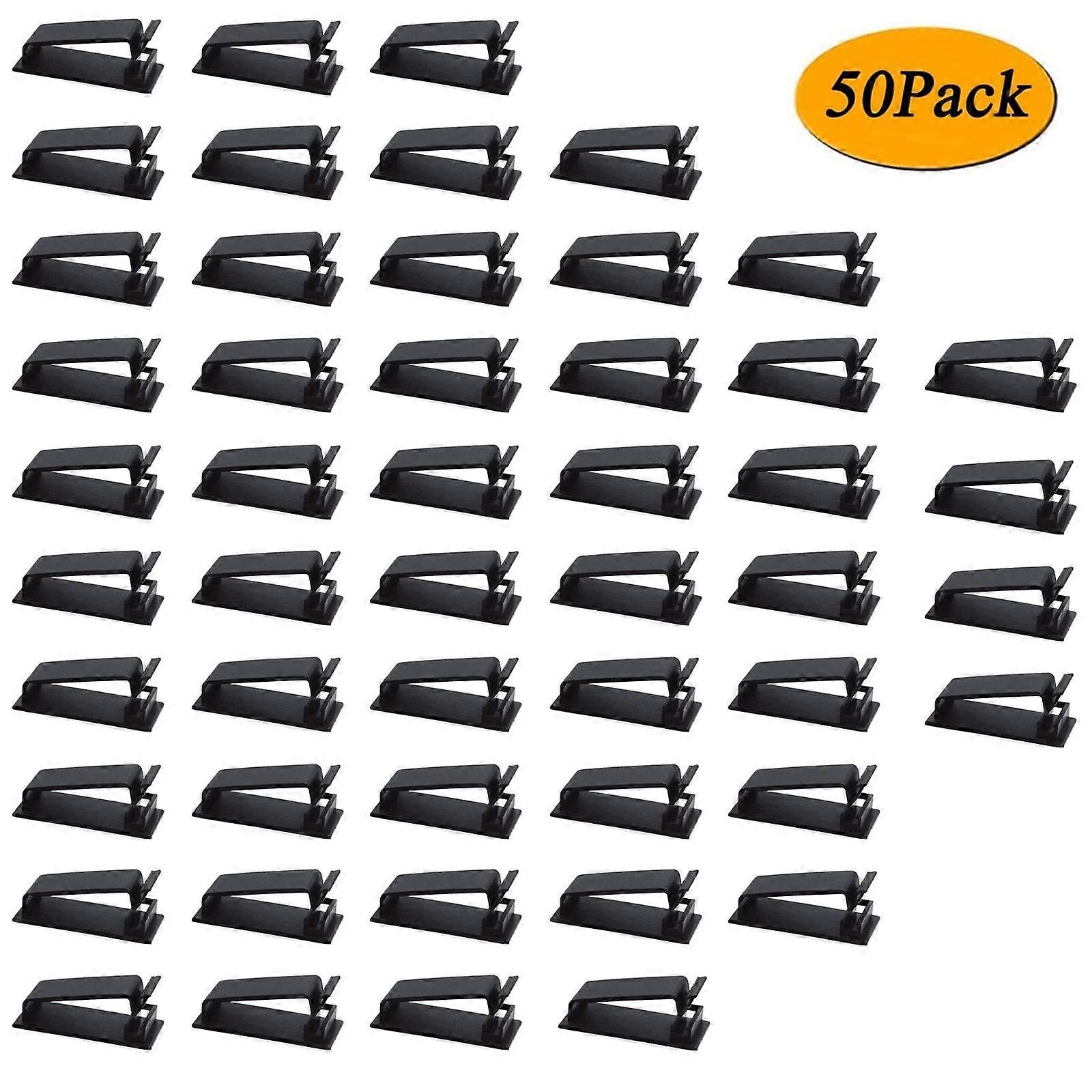 Adhesive Cable Clips Under Desk Space Saving UL Certified