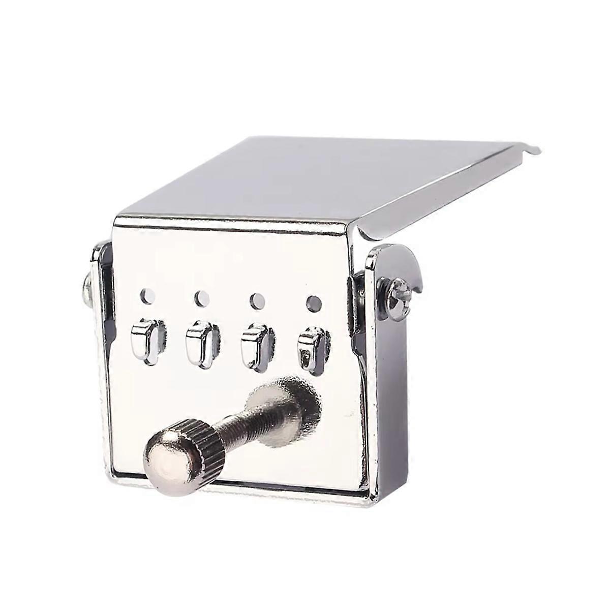 4 String Tailpiece Bridge Plate for Banjo Replacement Parts Guitar DIY to Improved Tone (Silver) Banjo Tailpiece