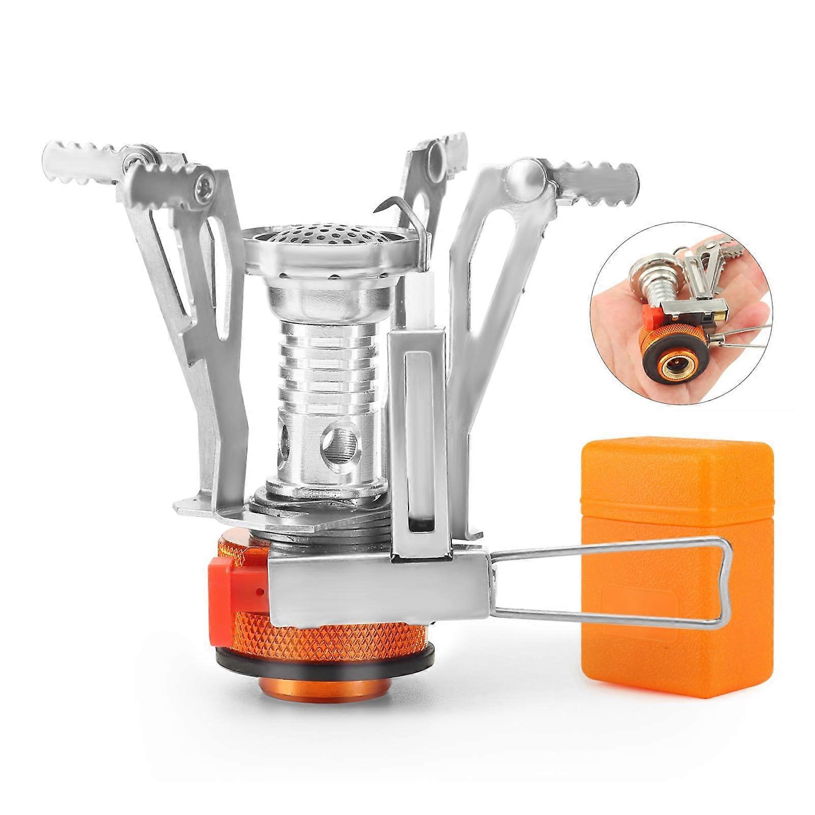 Camping Stove Mini for Hiking and Traveling - Portable Lightweight Aluminum Design, Compact Size, Easy Setup