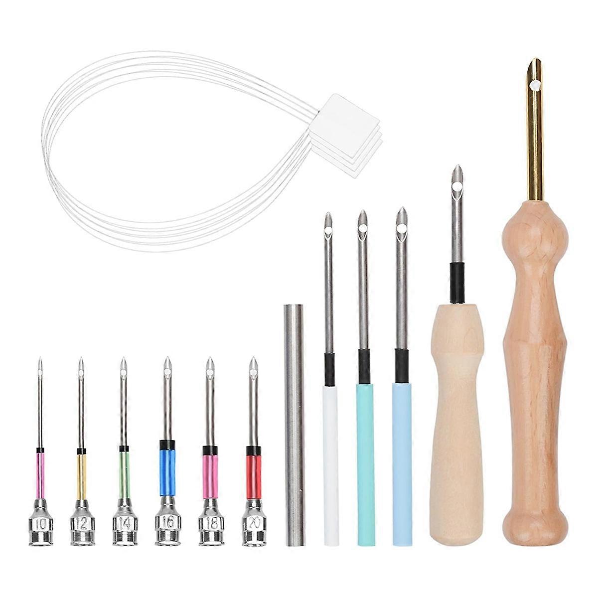16pcs Punch Needle Kits, Punch Needle Tool for Adults DIY Craft