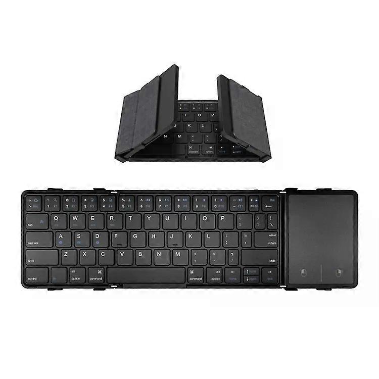 Tri-Fold Bluetooth Keyboard-Portable Leather Design,Model B1053