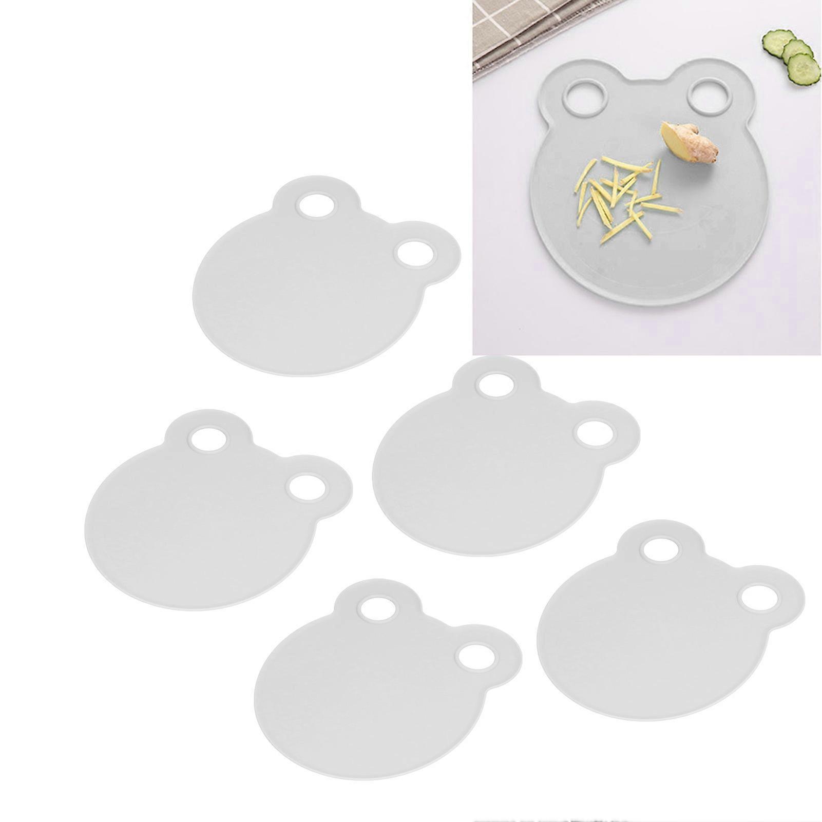 Small Portable Grey Kitchen Cutting Board 23x19x0.3cm PP