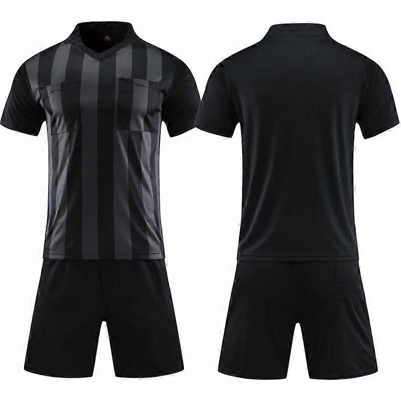 Quick Dry Soccer Referee Jersey Shorts Men's Uniform Set