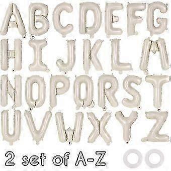 52 Pcs Balões de Letras Creme,Balões de Letras do Alfabeto de 16 Polegadas,Letra A-Z