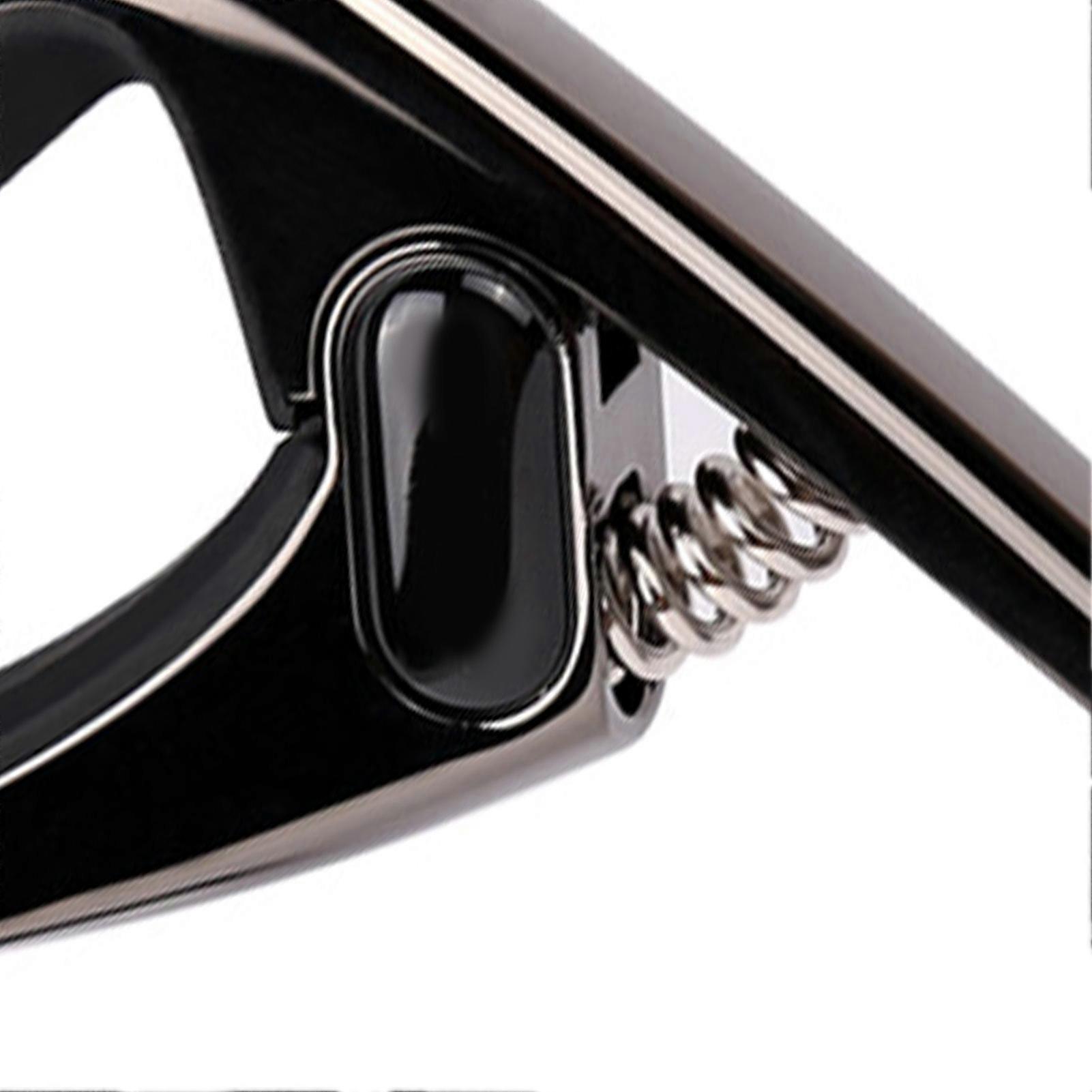 Lightweight Zinc Alloy Guitar Capo Black Anti-Rust Performance