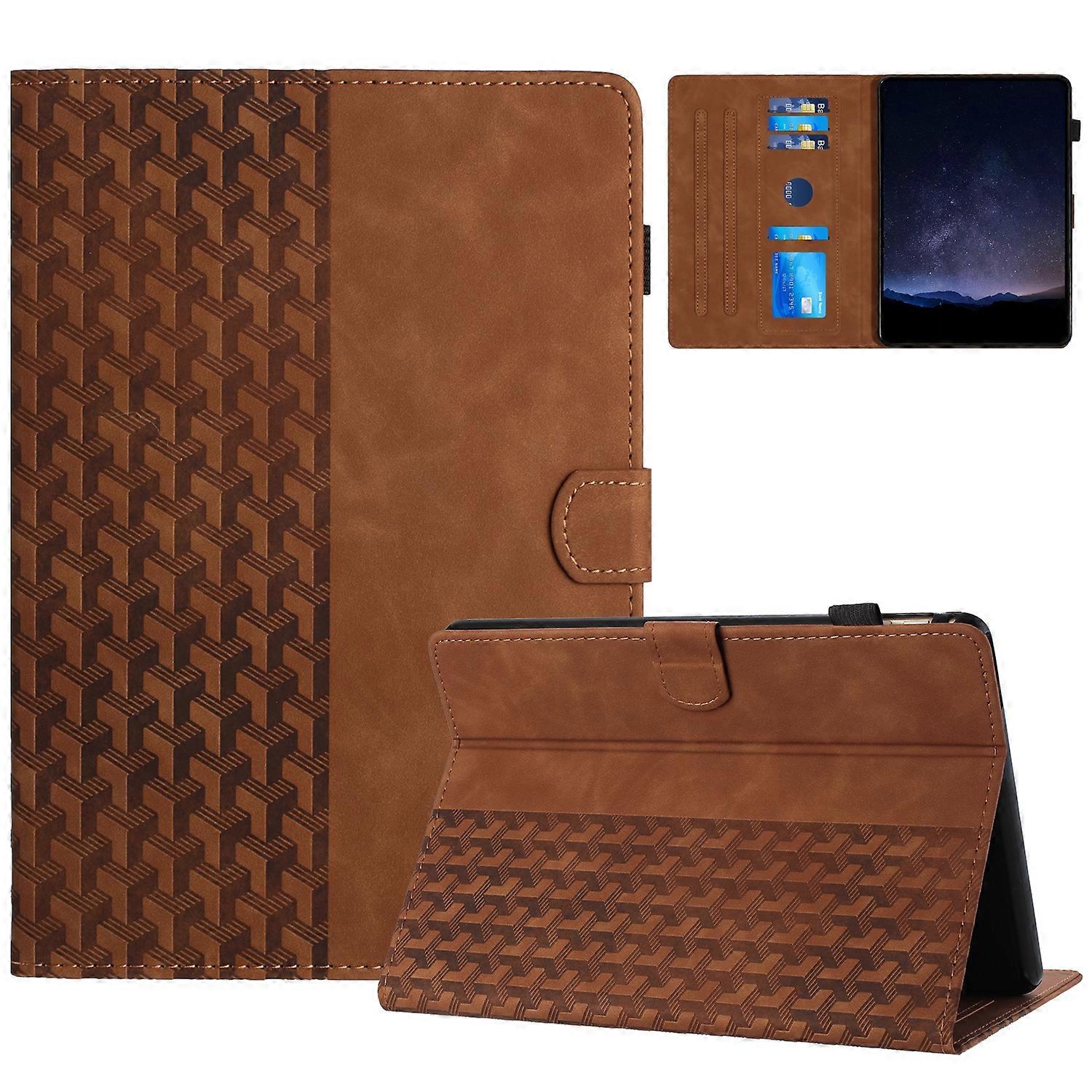 Building Blocks Embossed Leather Smart Tablet Case