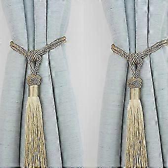2 pieces gold curtain drawstrings